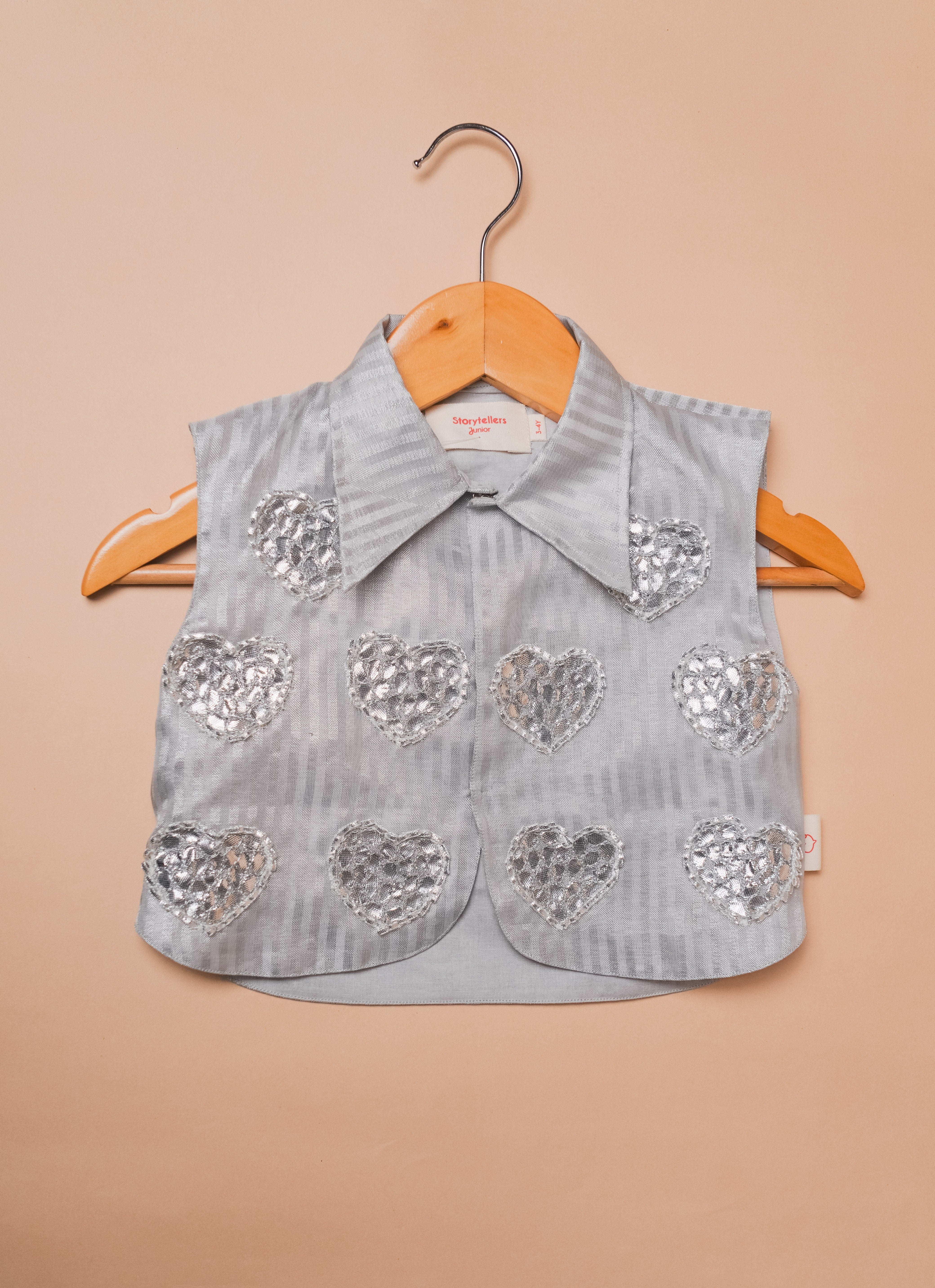 Chandni silver gotta patti lehnga