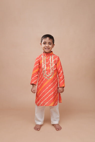 Rangeela Leheriya Kurta Set