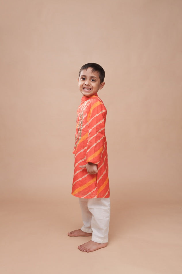 Rangeela Leheriya Kurta Set