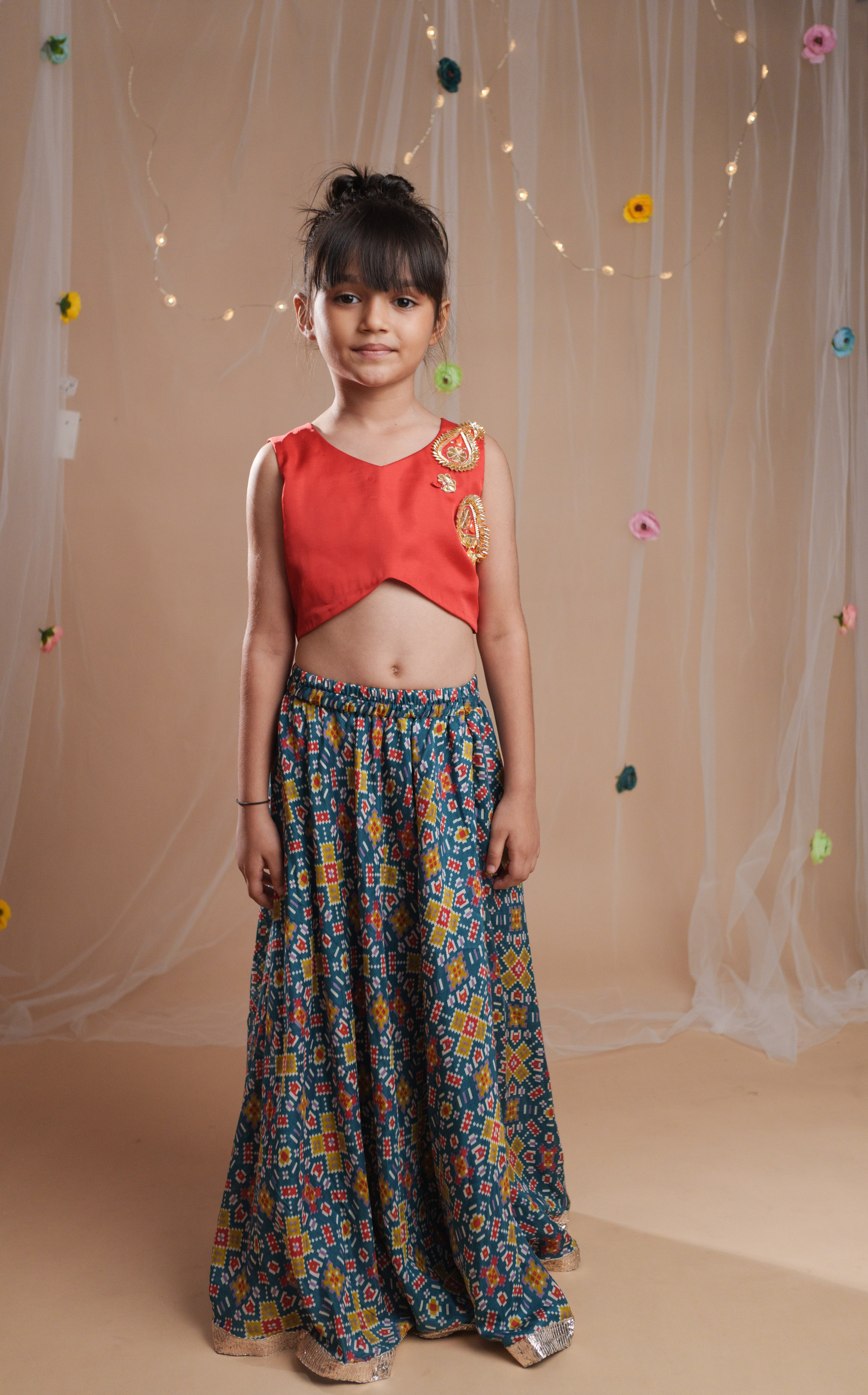 Rangrez Ikat Lehenga Set