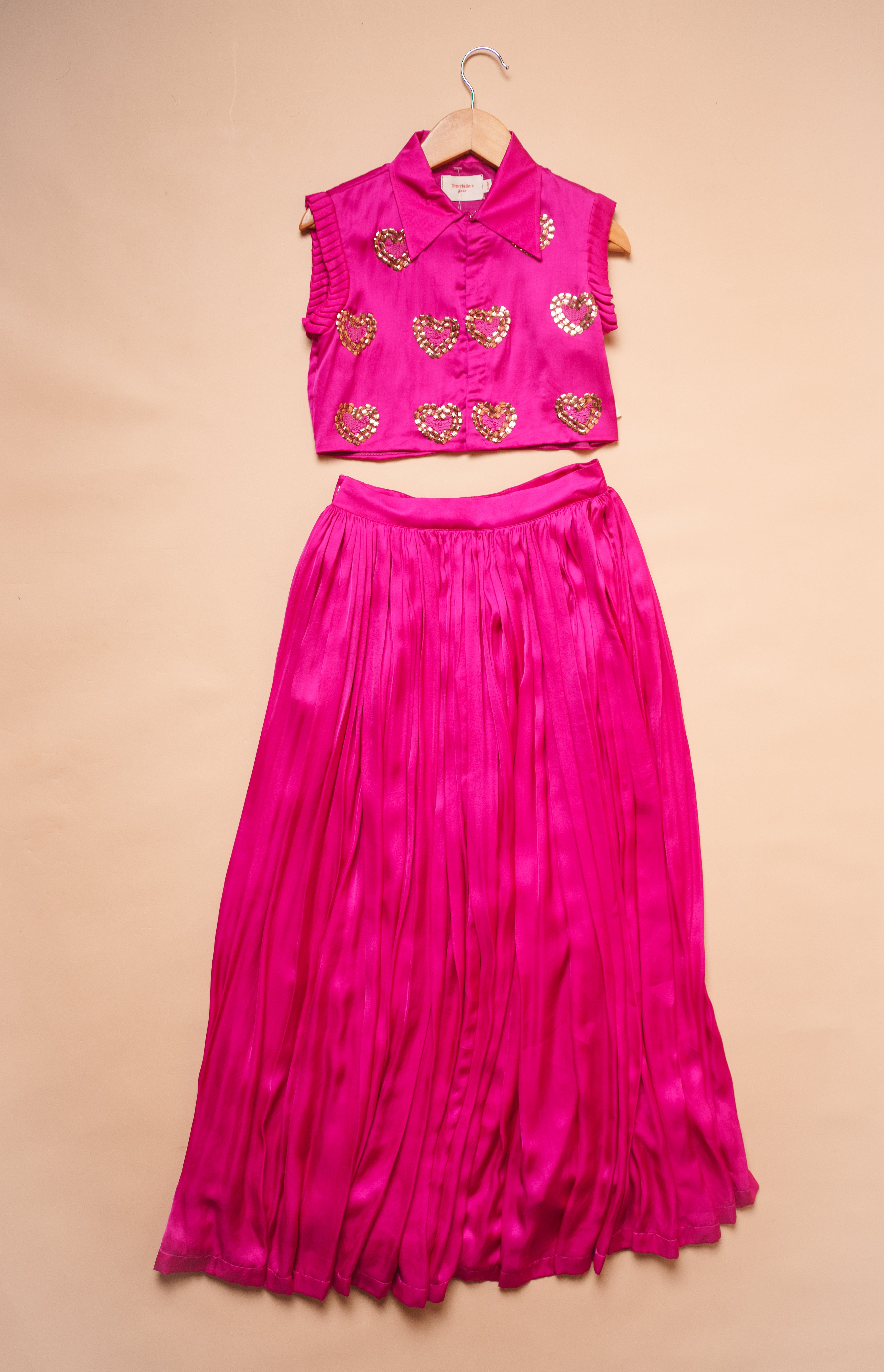 Heartbeat Sparkle Co-ord Set with collar