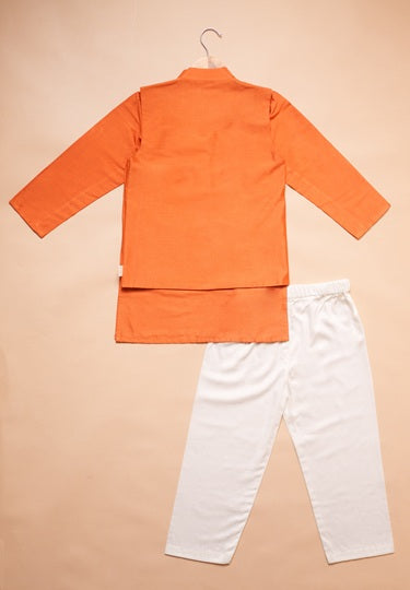 Kesari weave Jacket Set