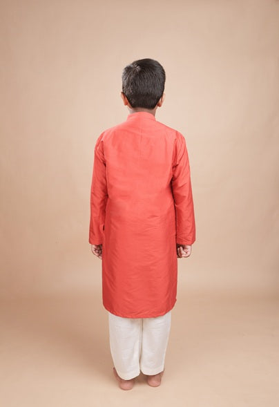 Lal Gota Patti Kurta Set