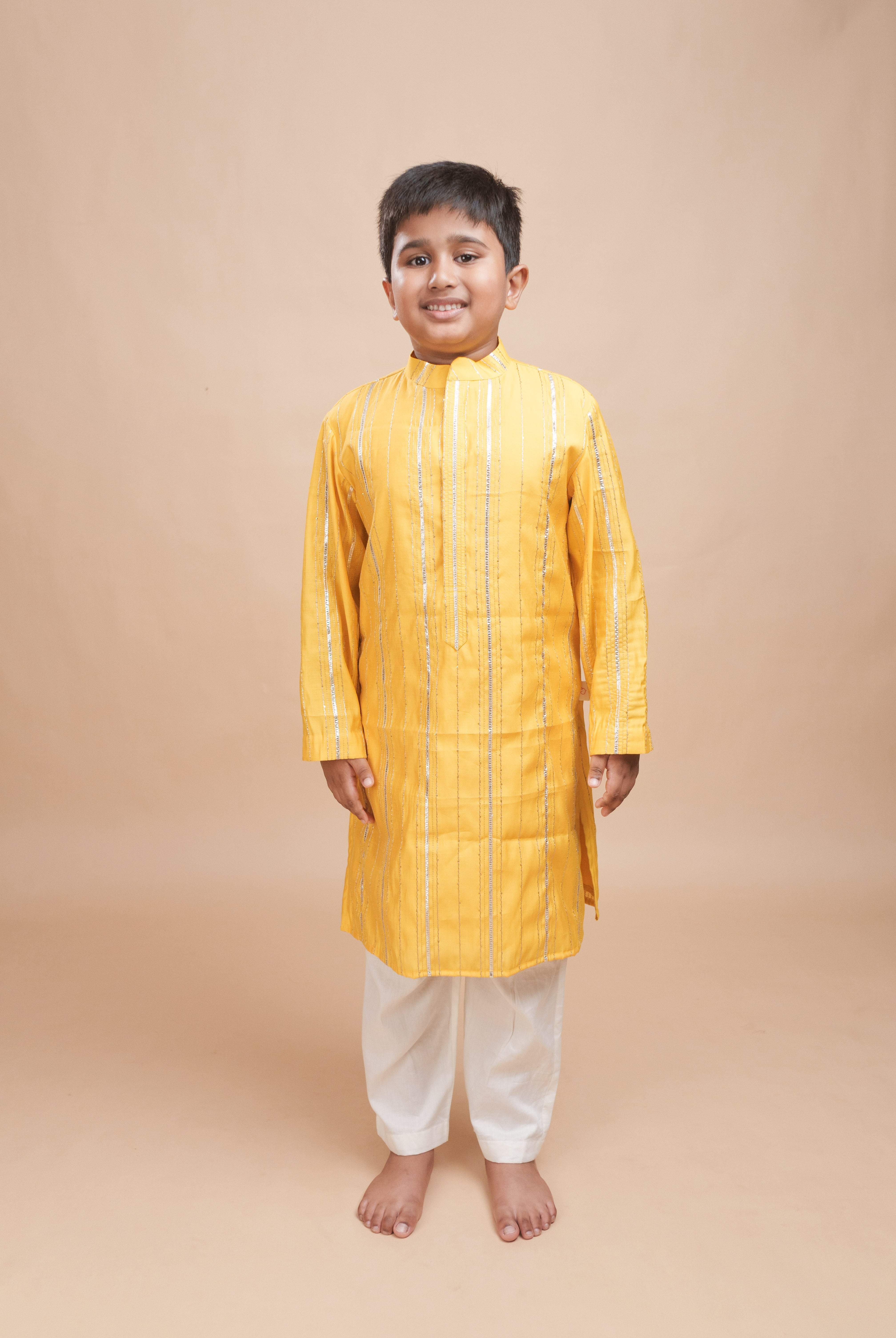 Haldi Gota Glow Kurta Set