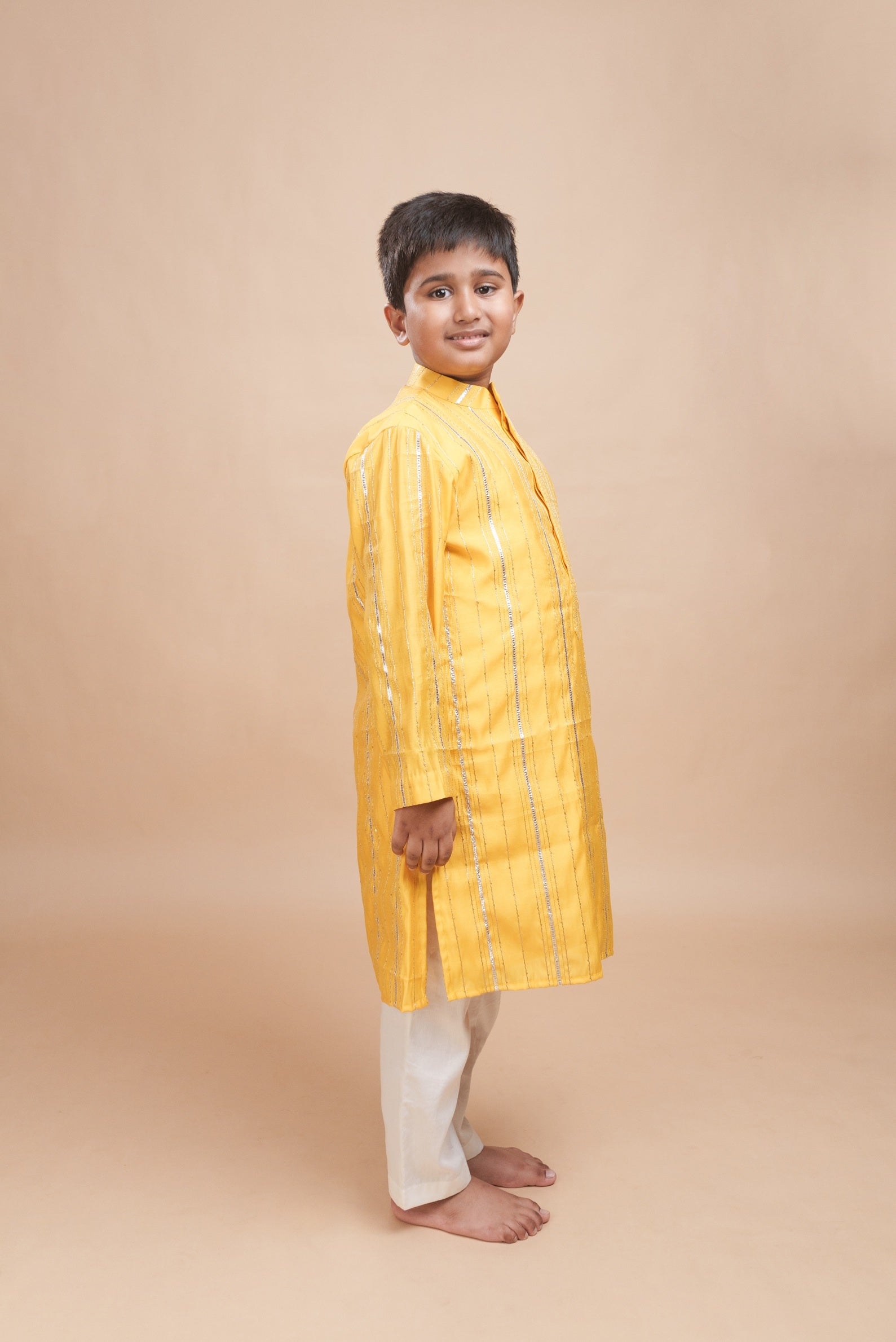 Haldi Gota Glow Kurta Set