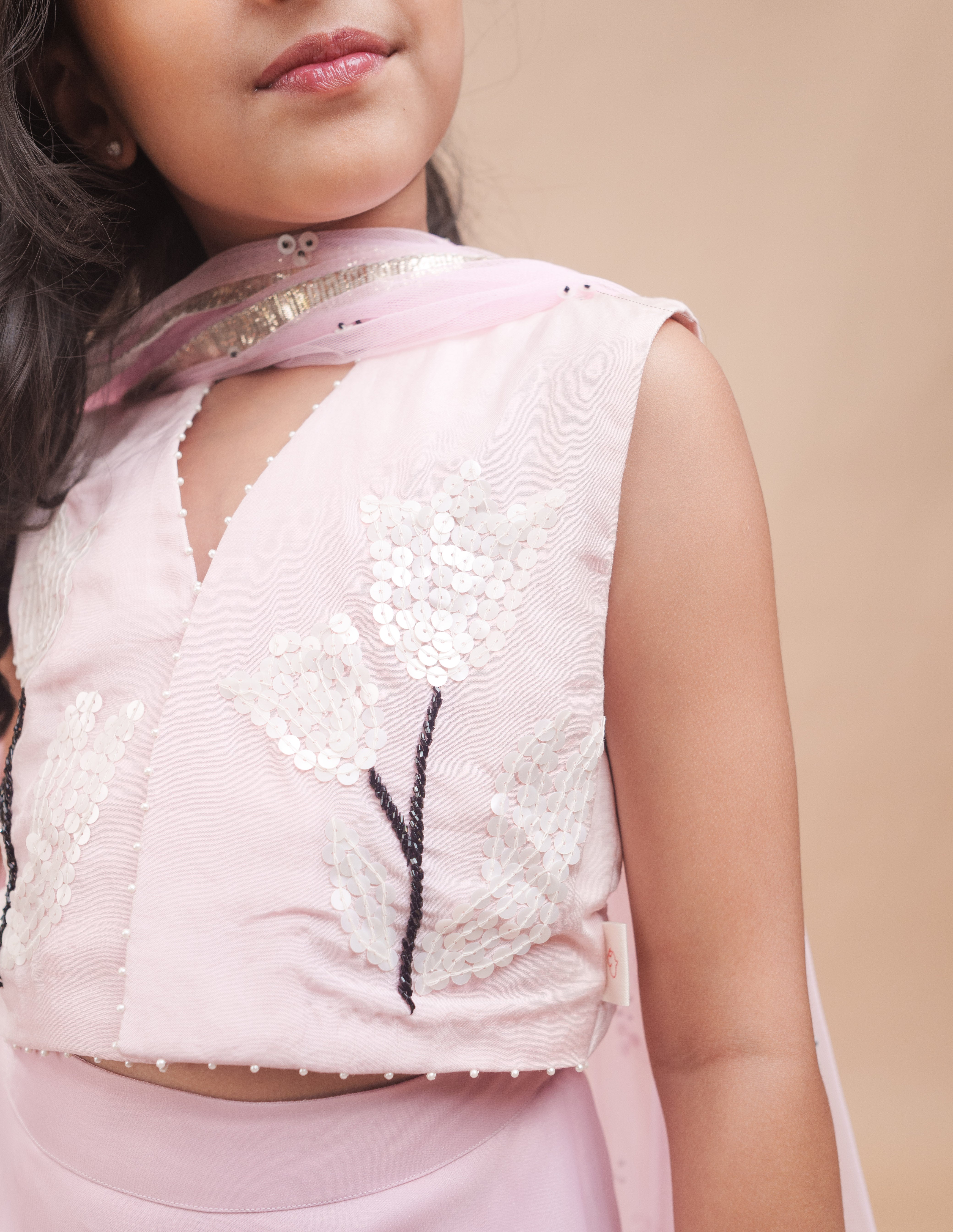Blush Tulip Lehenga Set