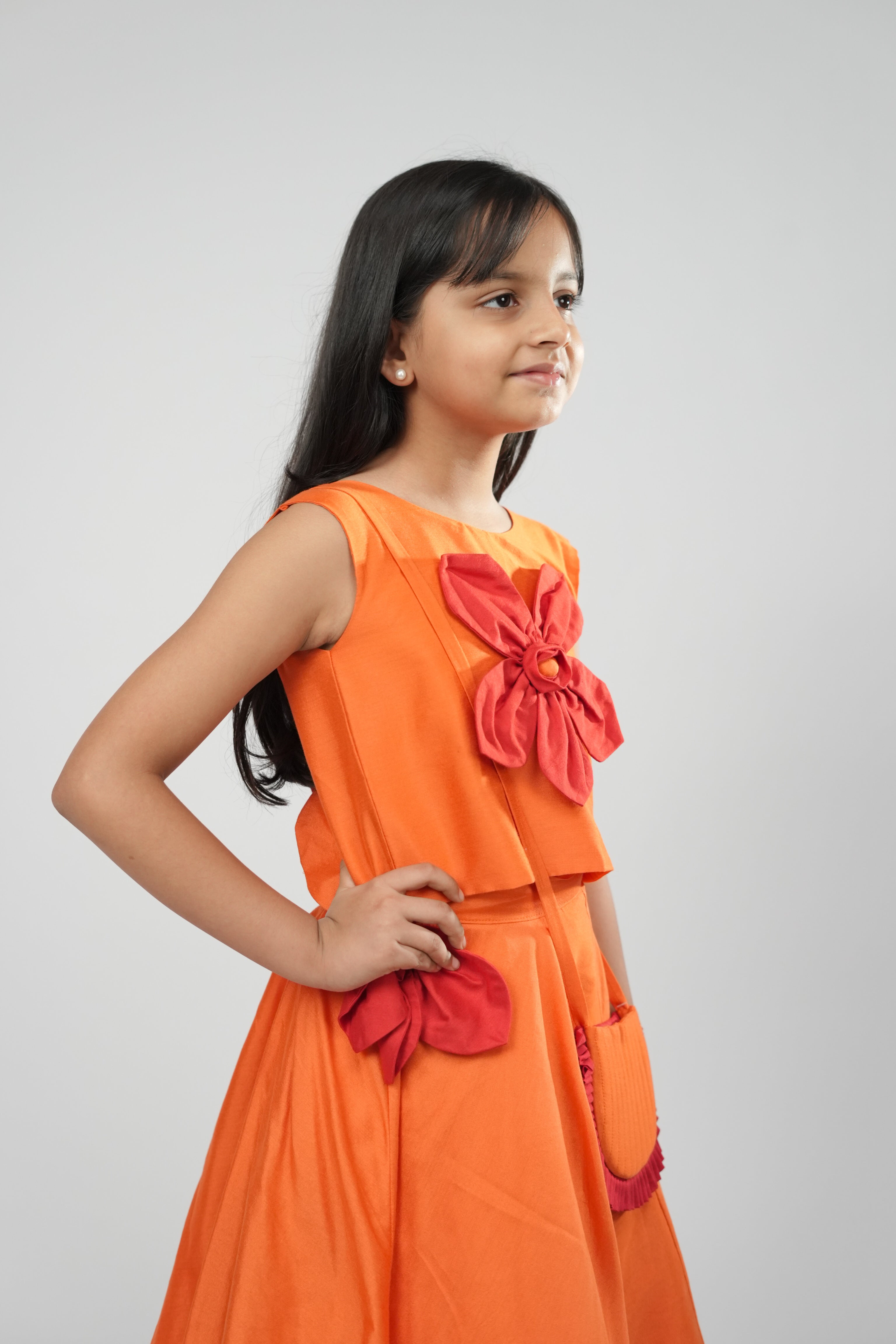 Orange Crush Skirt Set