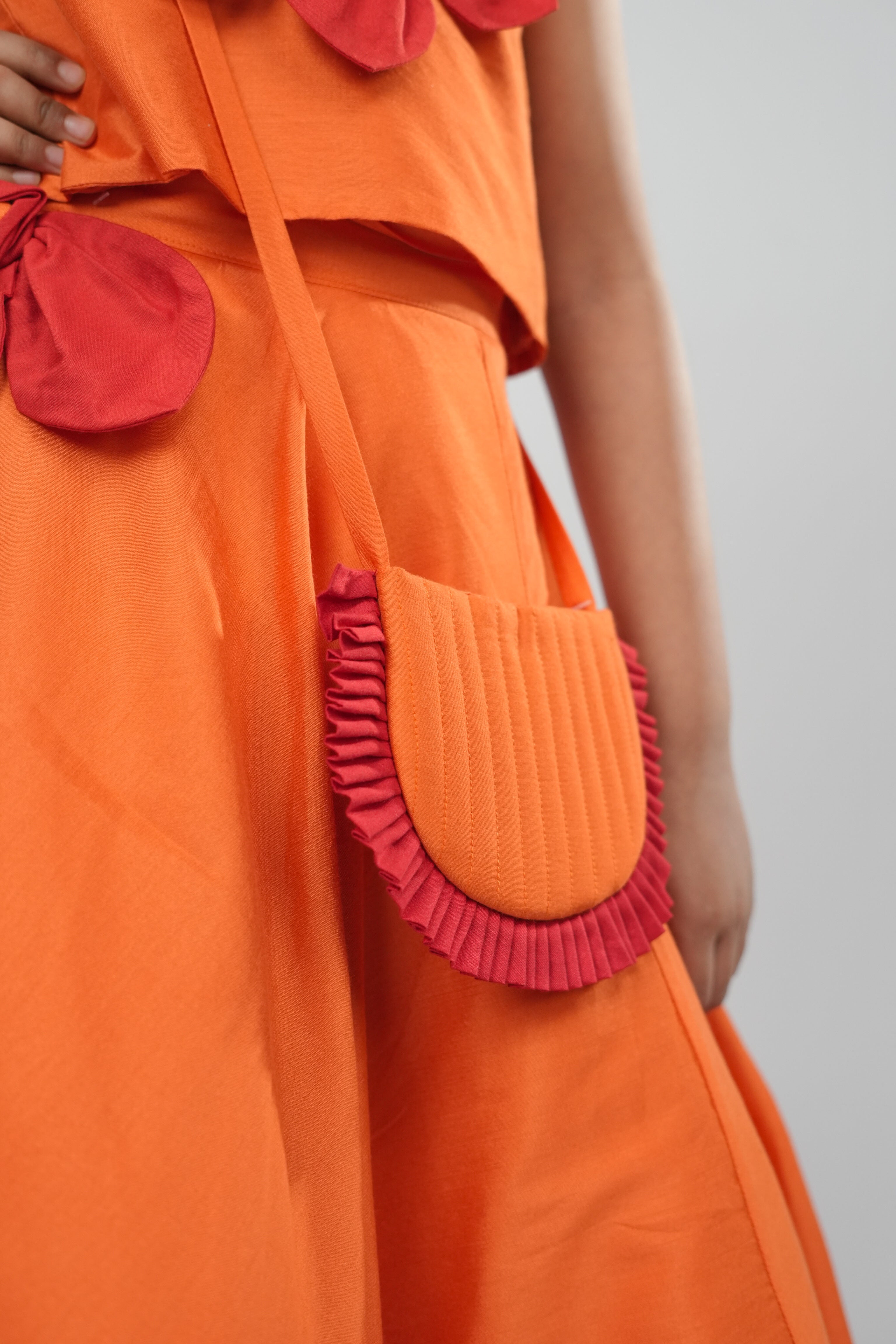 Orange Crush Skirt Set