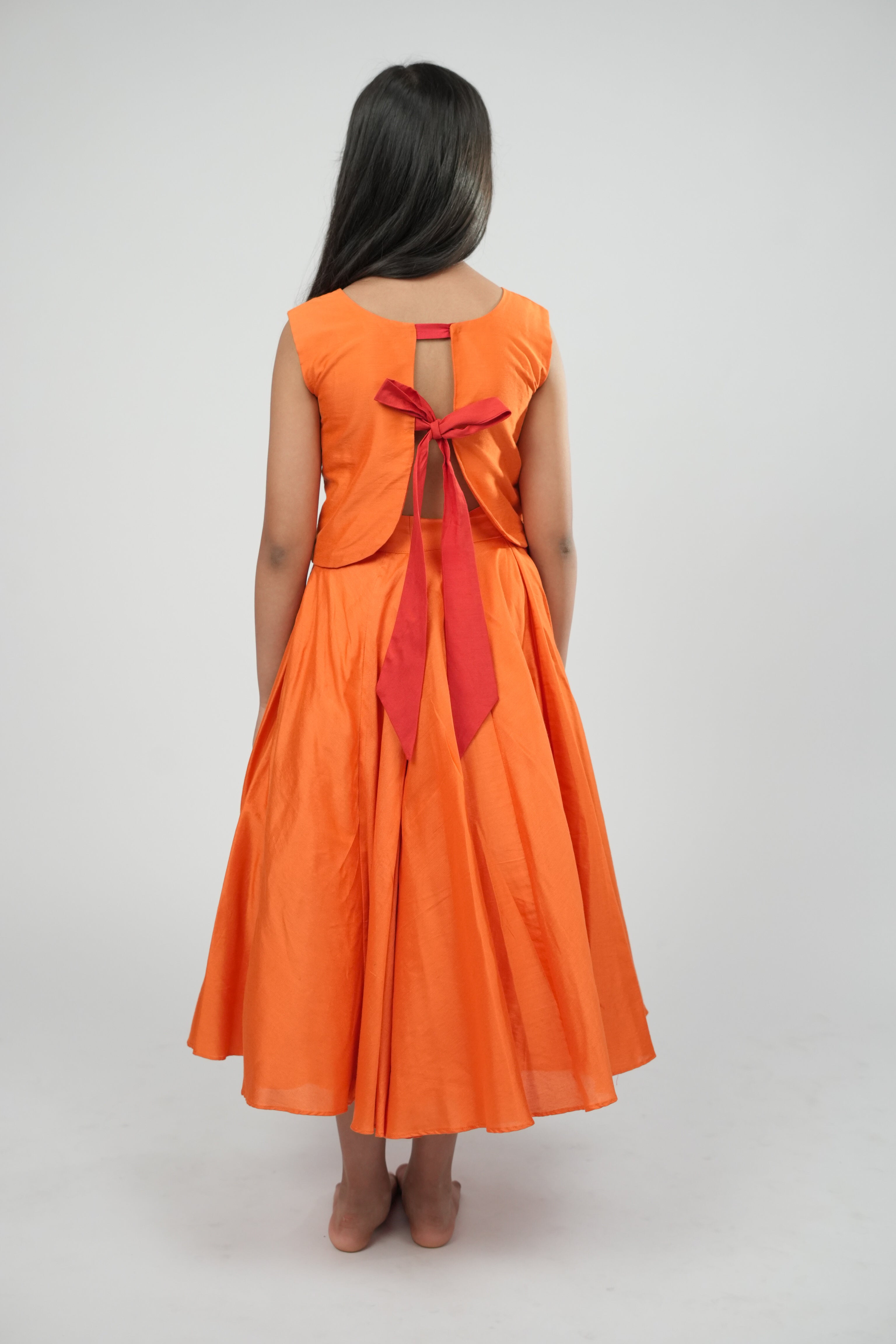 Orange Crush Skirt Set