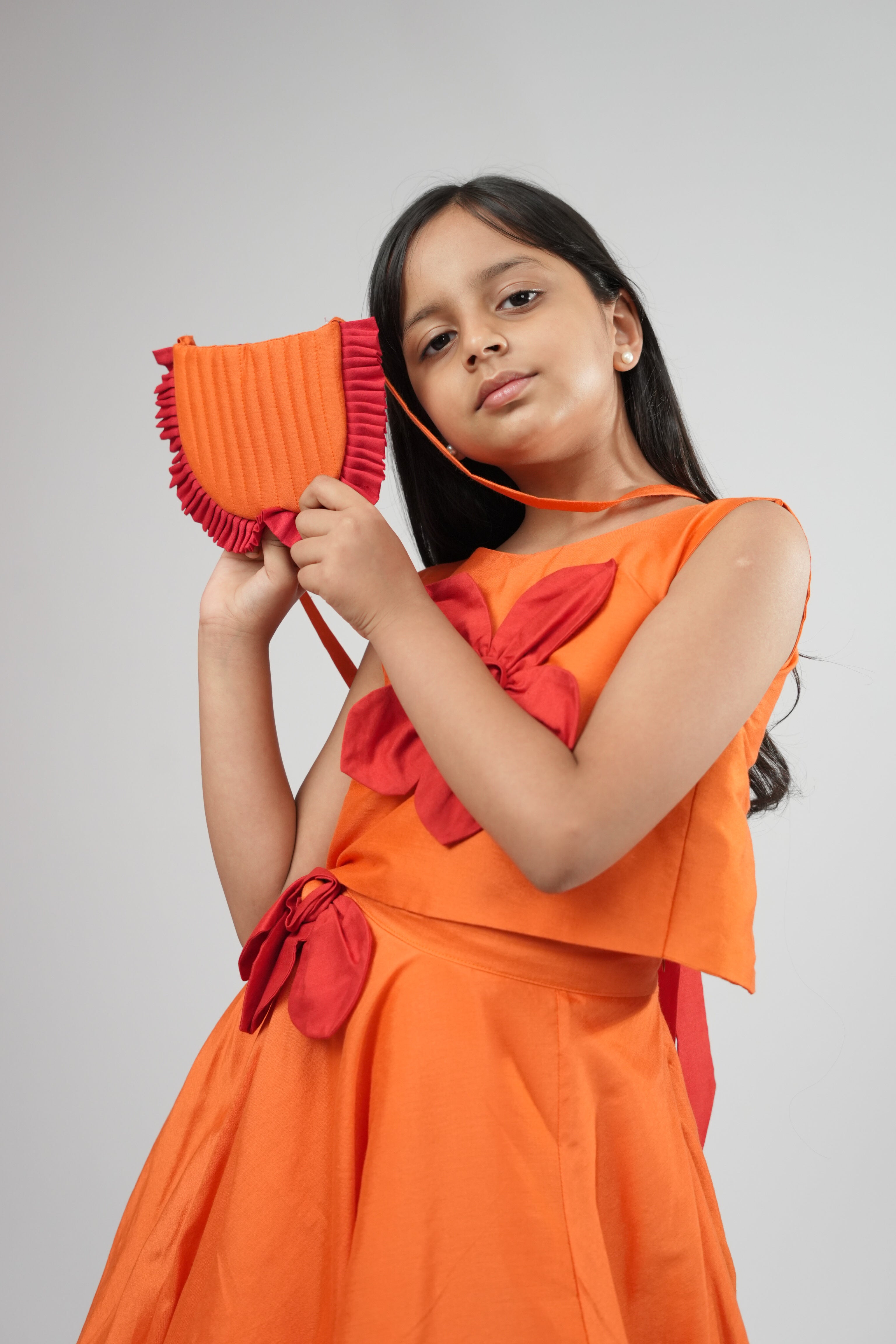 Orange Crush Skirt Set