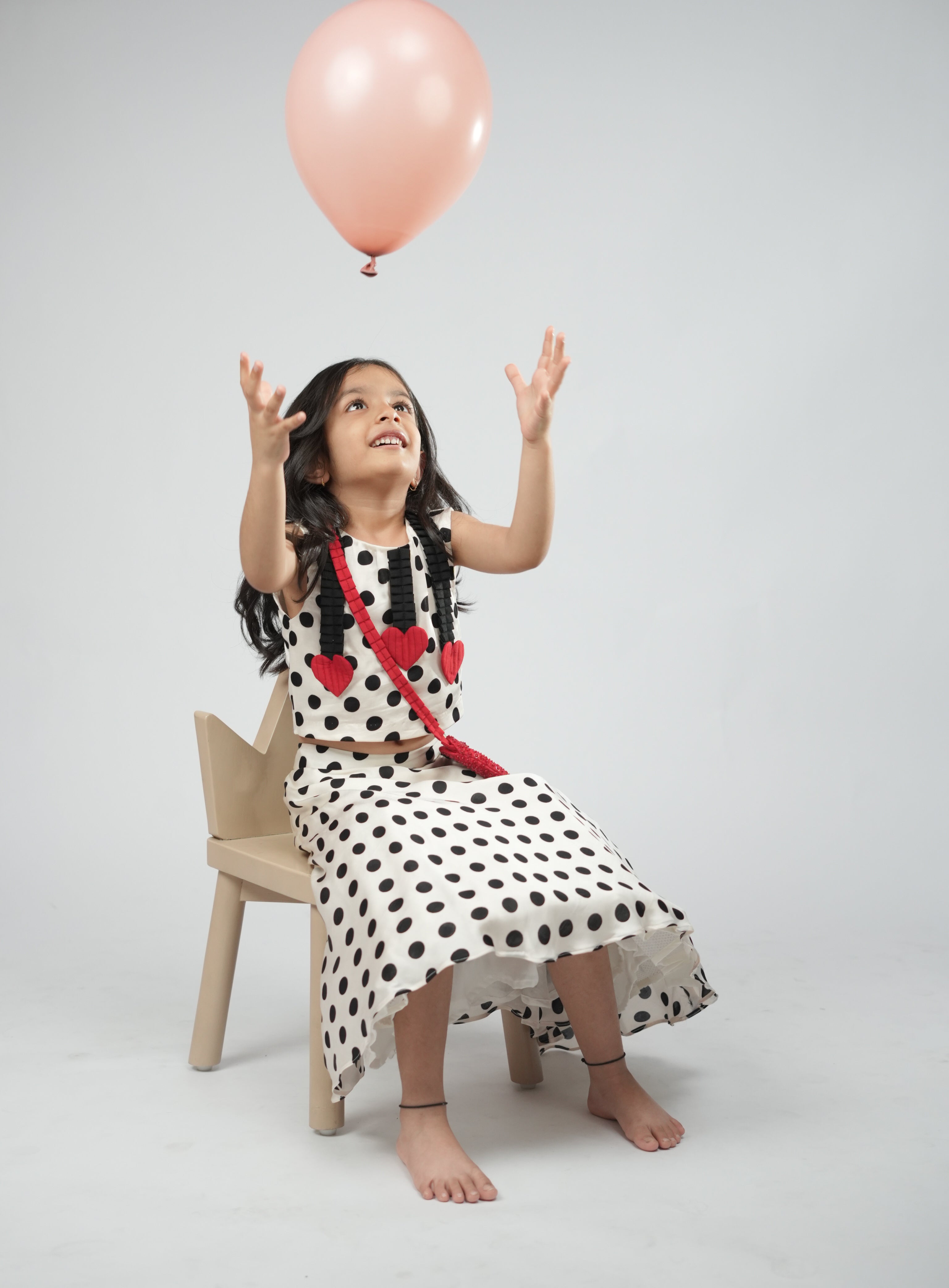 Dotty Hearts Co-ord Set For Girls