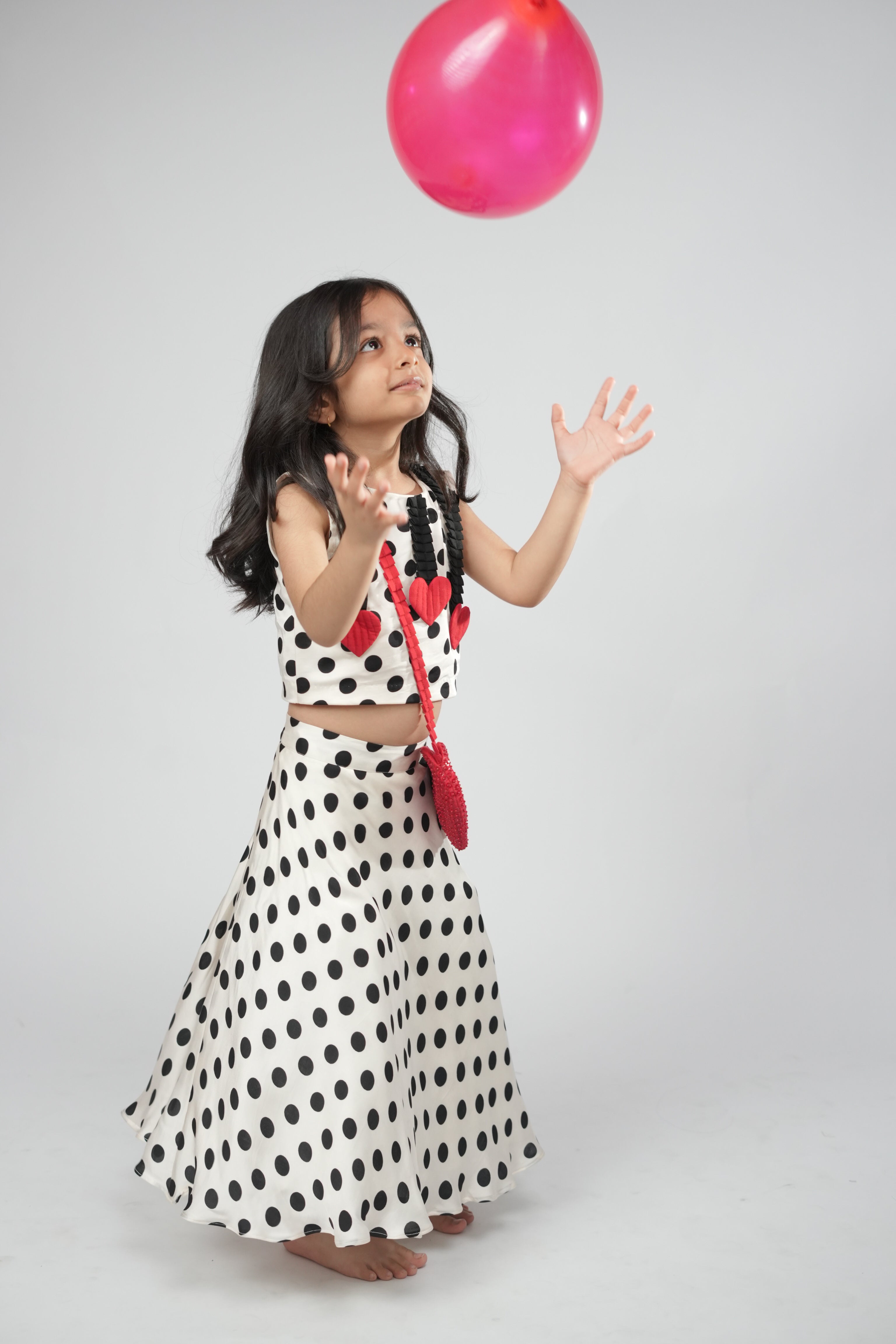 Dotty Hearts Co-ord Set For Girls