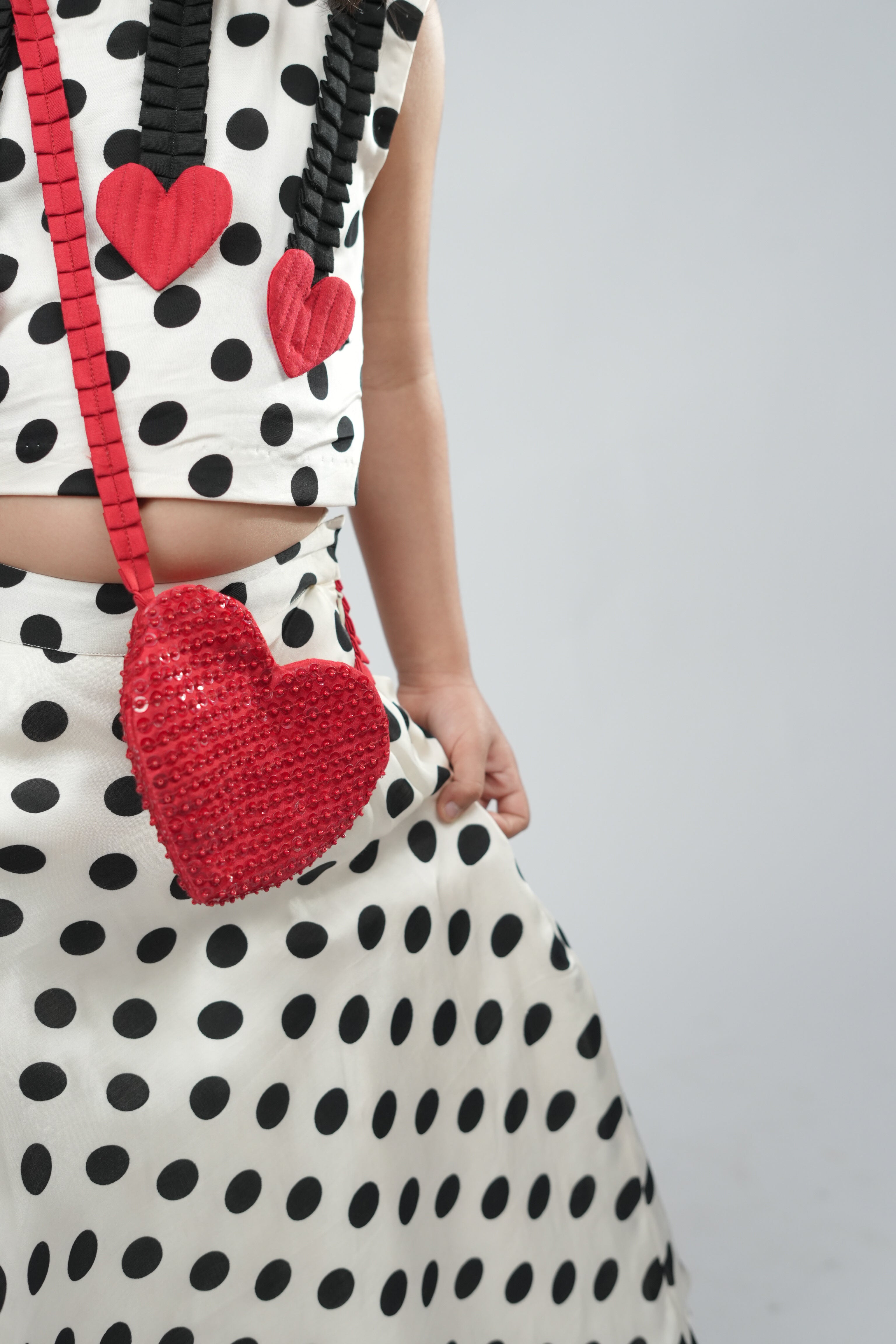 Dotty Hearts Co-ord Set For Girls
