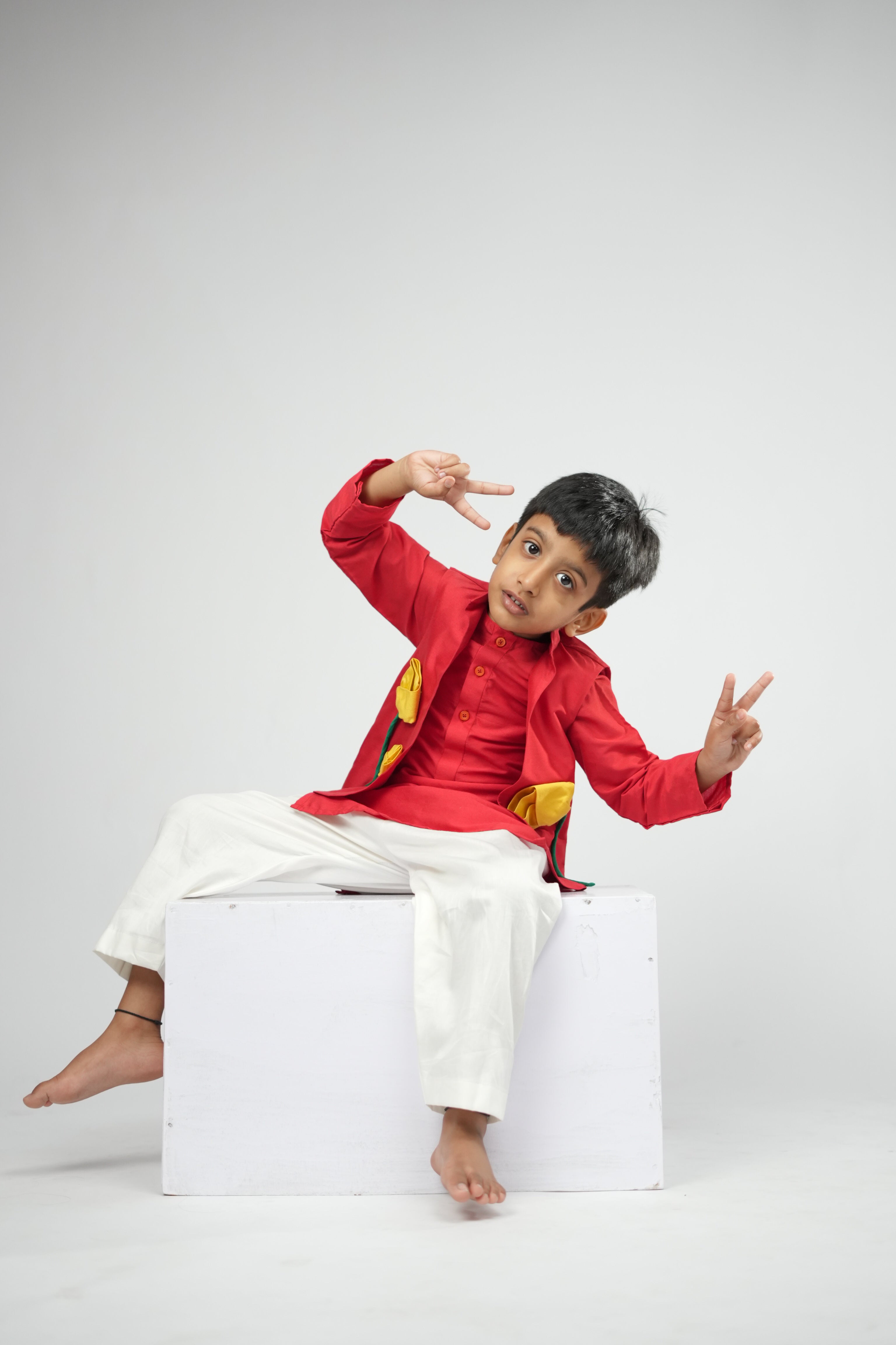 Tulip Ember Nehru Jacket Set