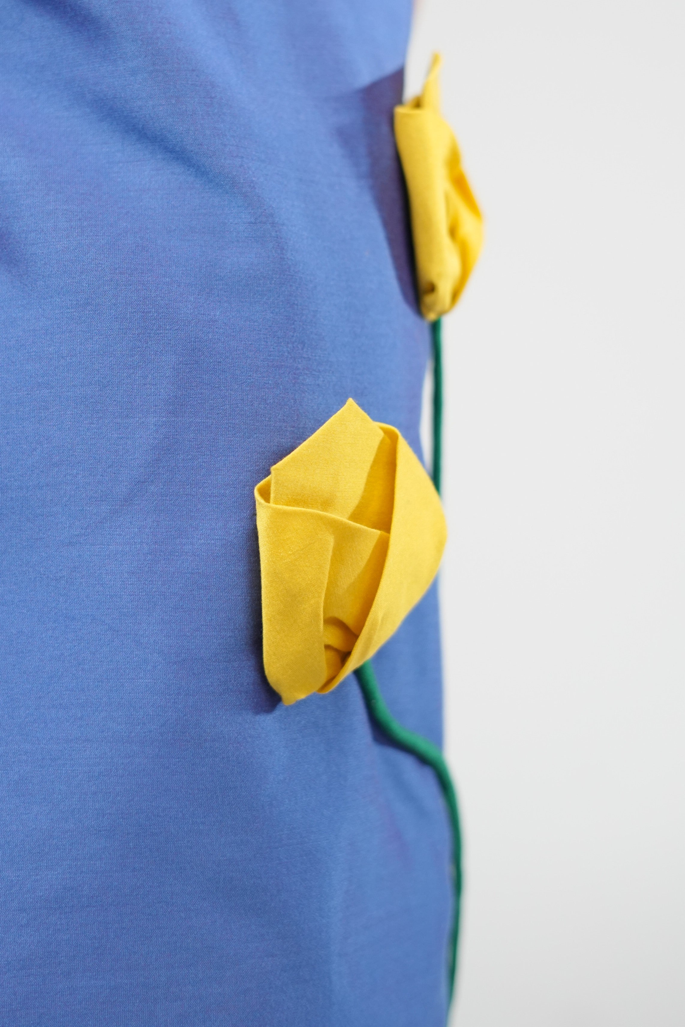 Cobalt Bloom Tulip Dress