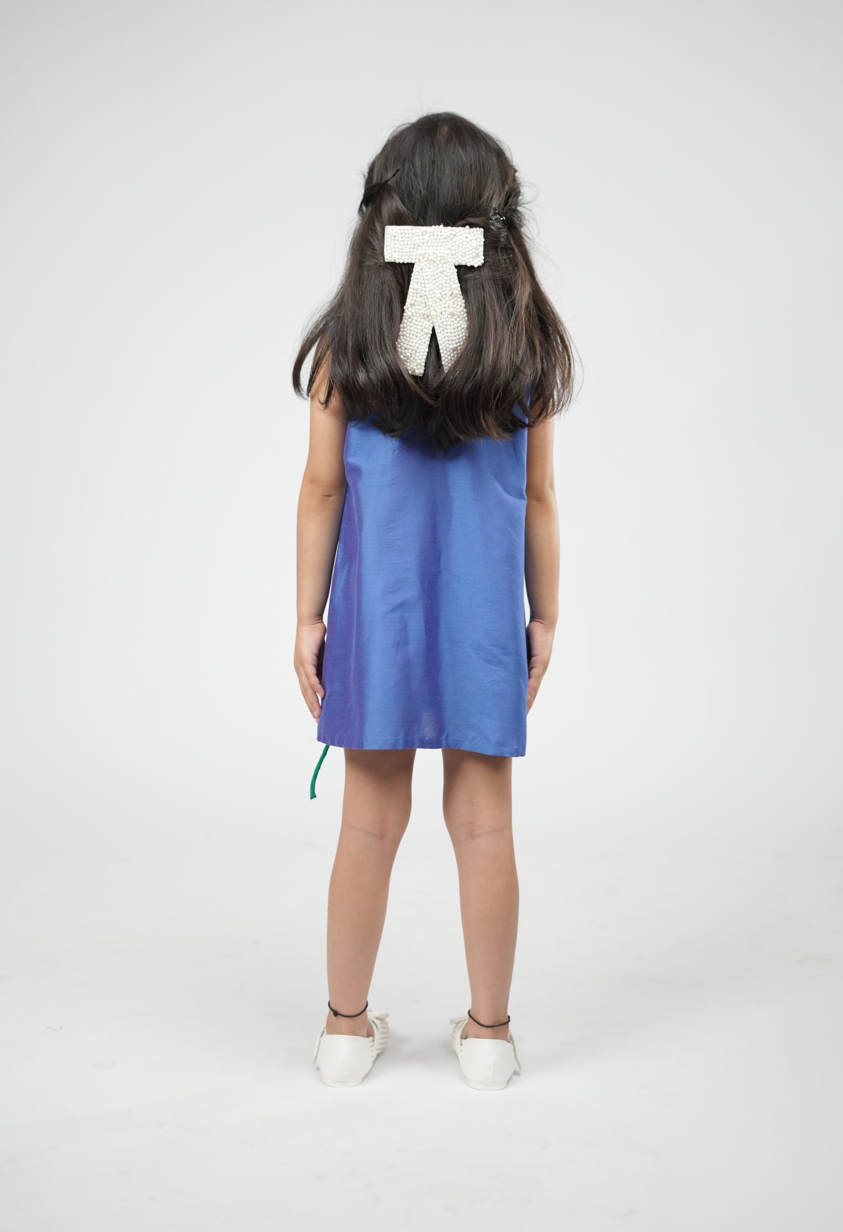 Cobalt Bloom Tulip Dress