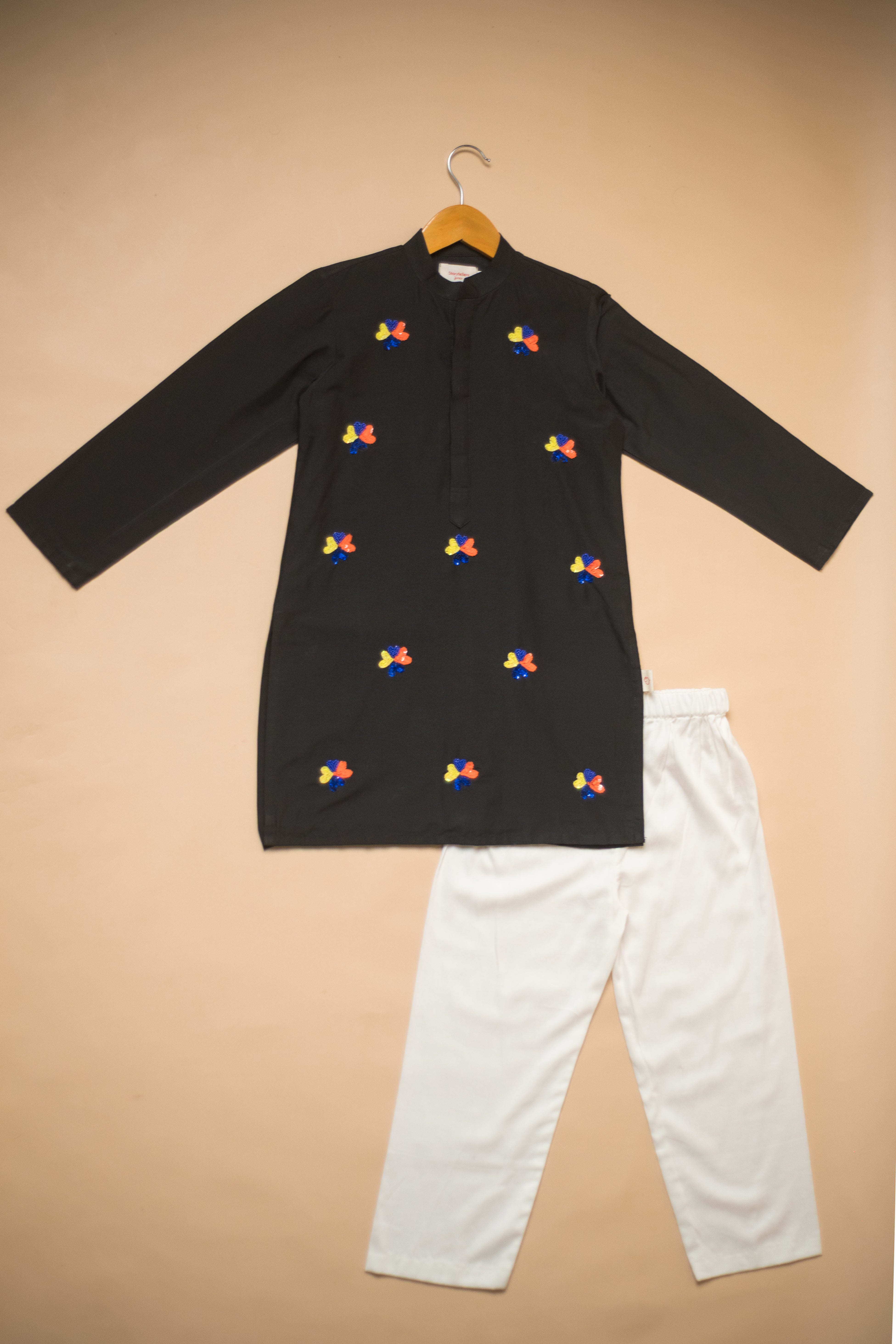 Midnight Bloom Kurta Set