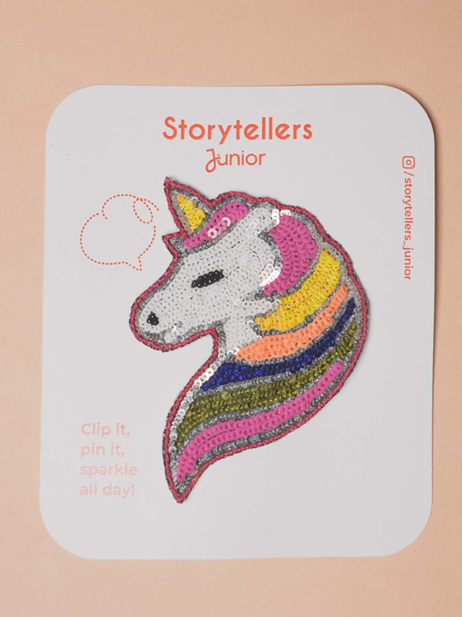Handcrafted unicorn beaded hair clip for girls Ñ StorytellersJunior Accessories