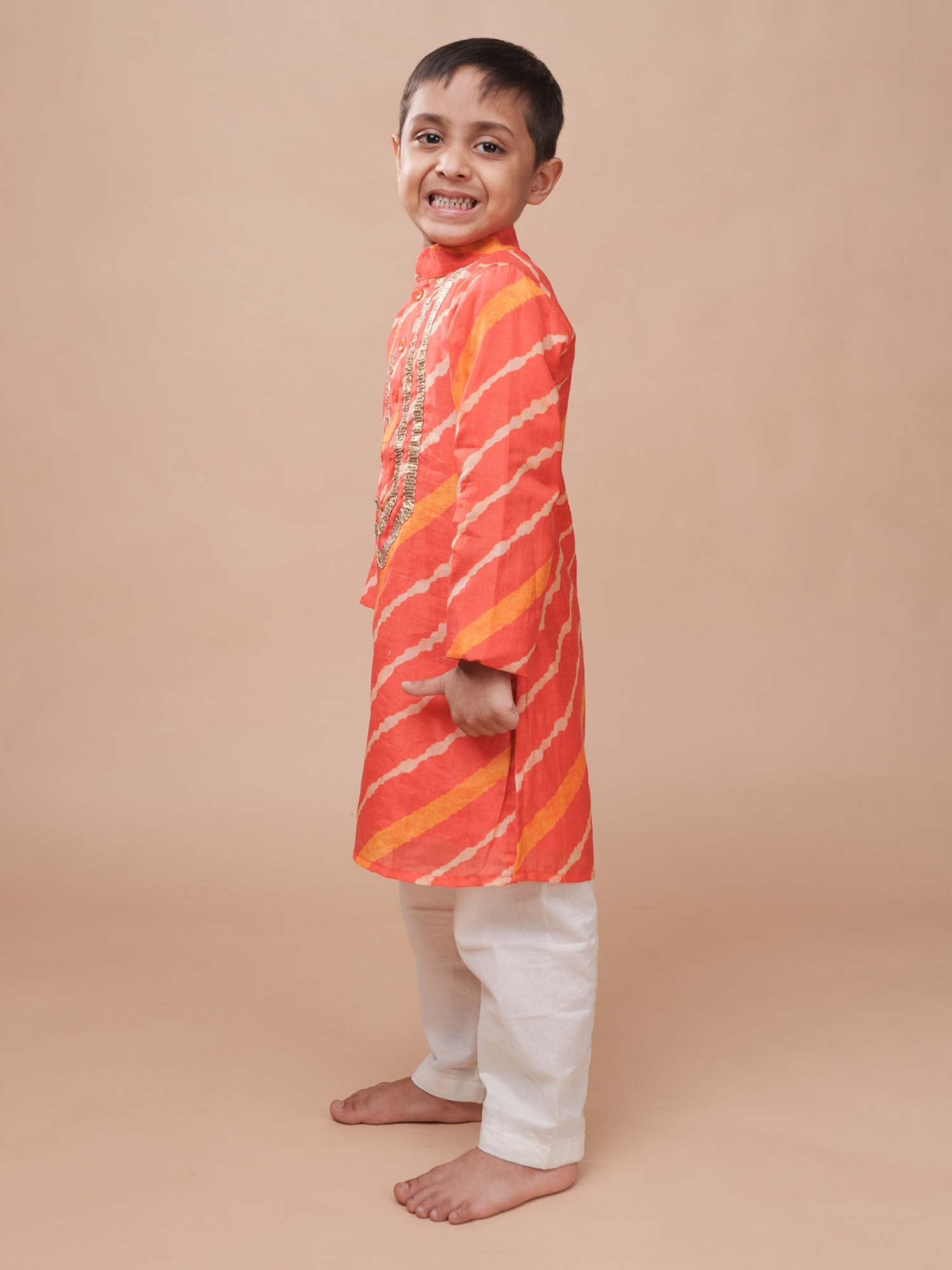 Rangeela Leheriya Kurta Set