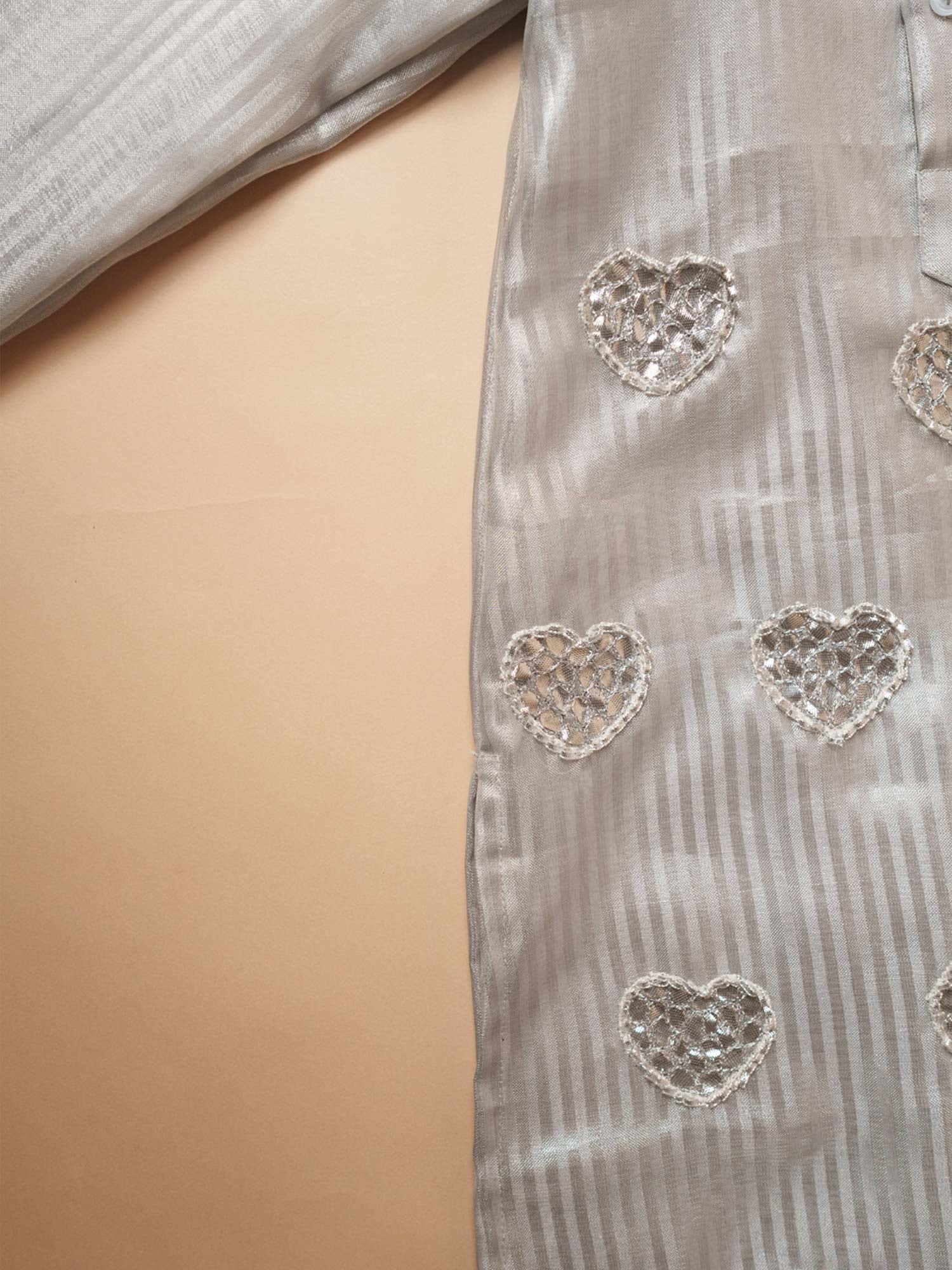 Chand silver gota  Kurta Set