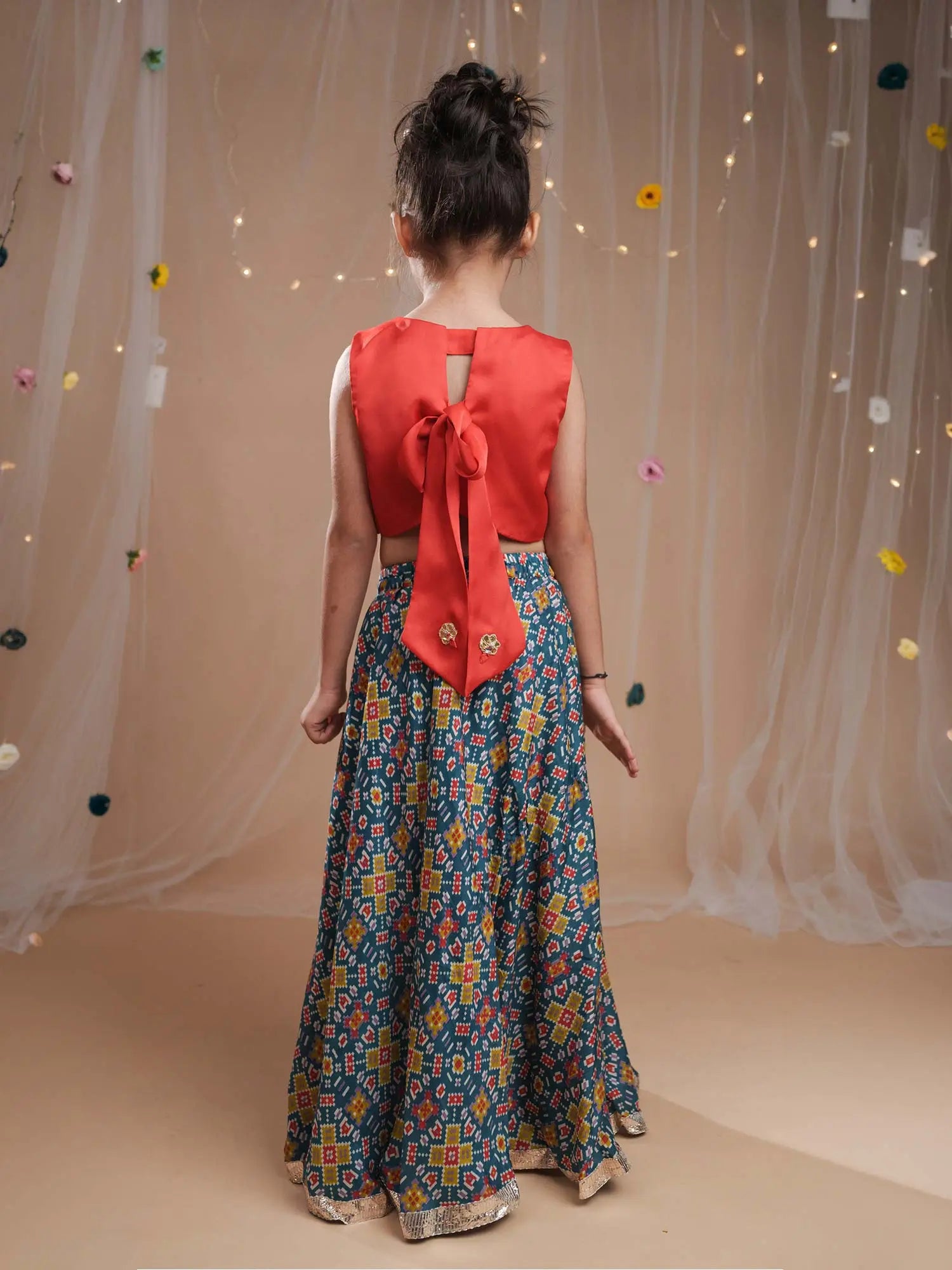 Rangrez Ikat Lehenga Set