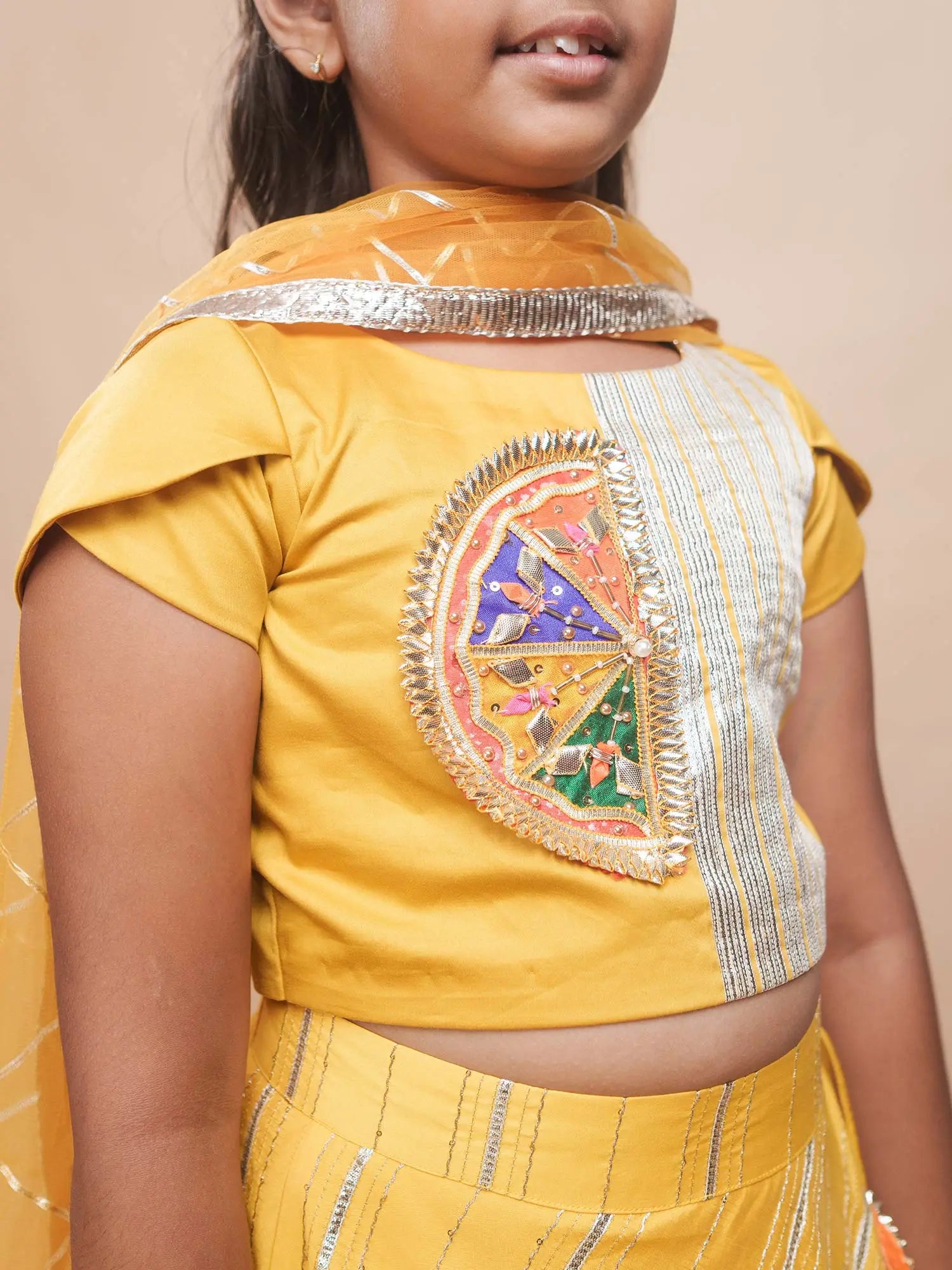 Haldi Gota glow Lehenga Set
