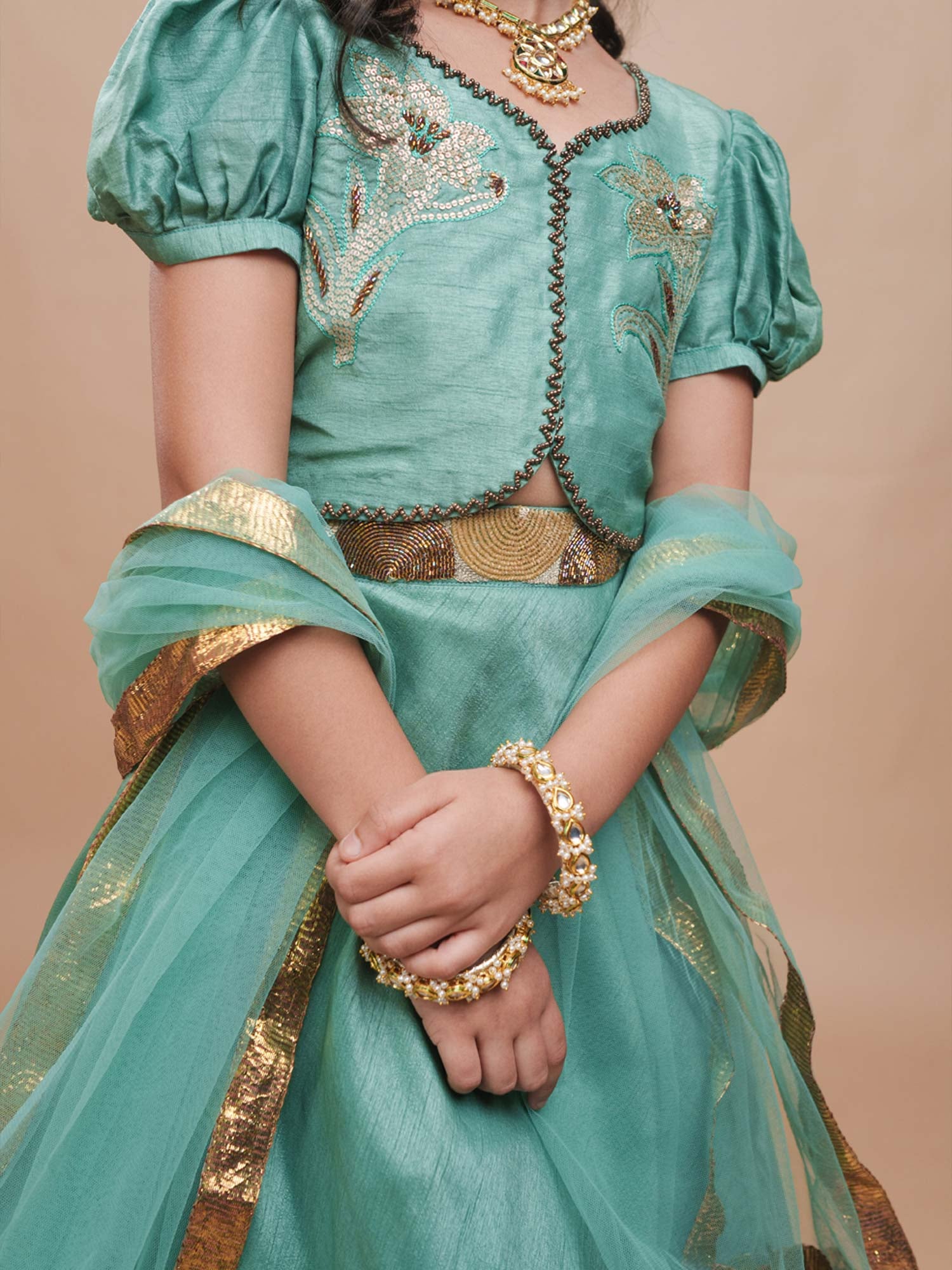 Hara Gul Lehenga Set
