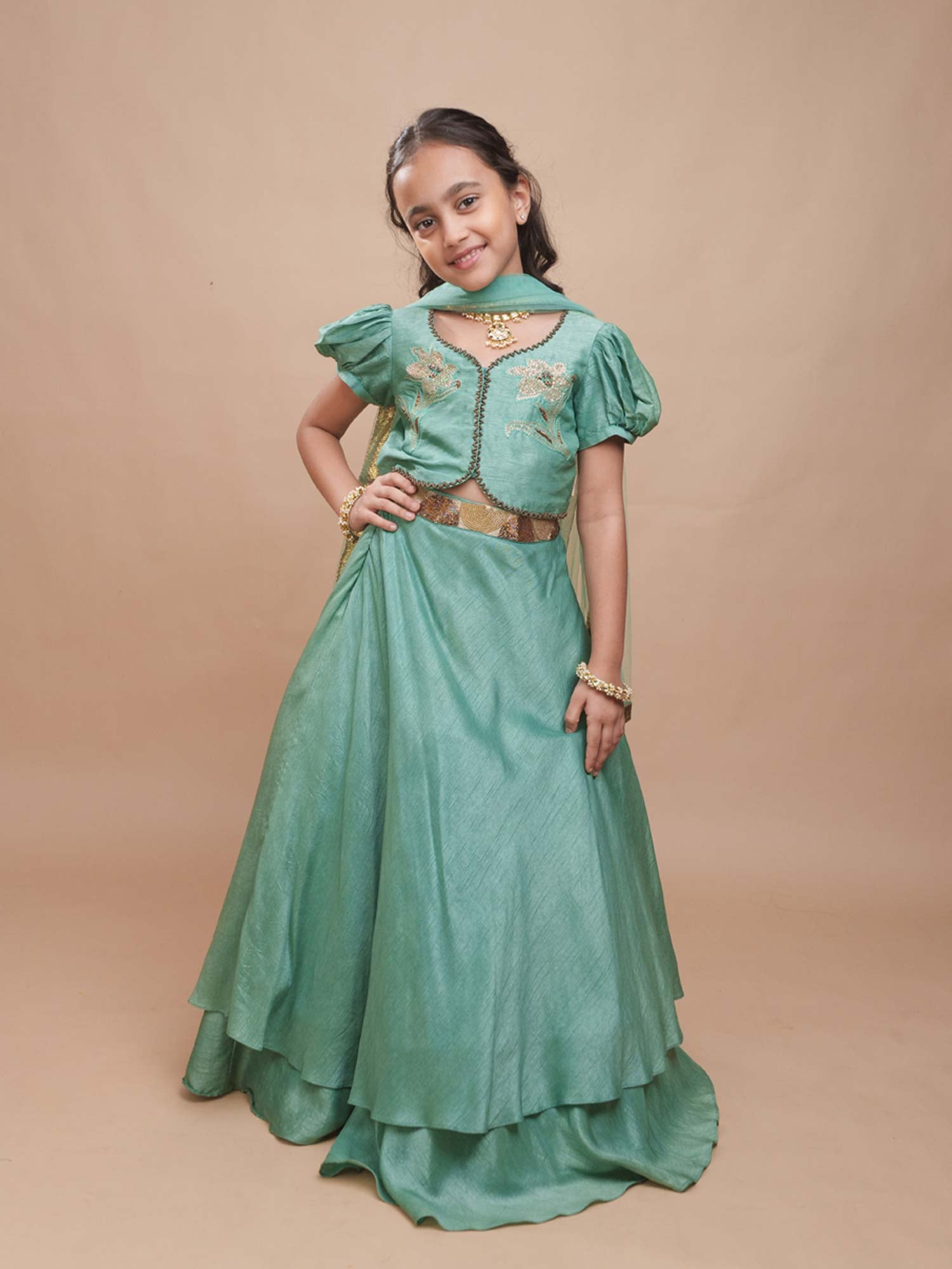 Hara Gul Lehenga Set