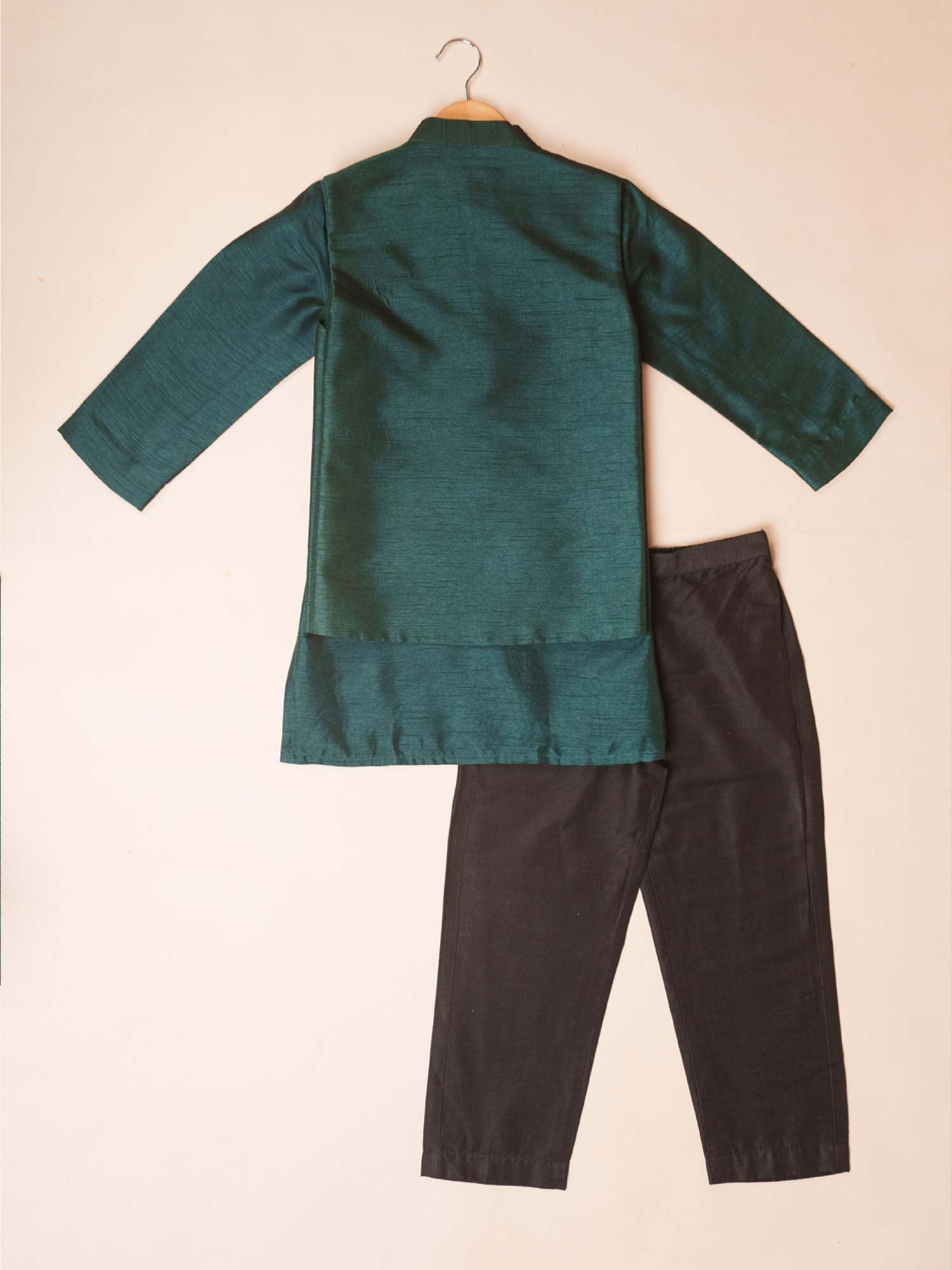 Emerald Green Roses Kurta Set