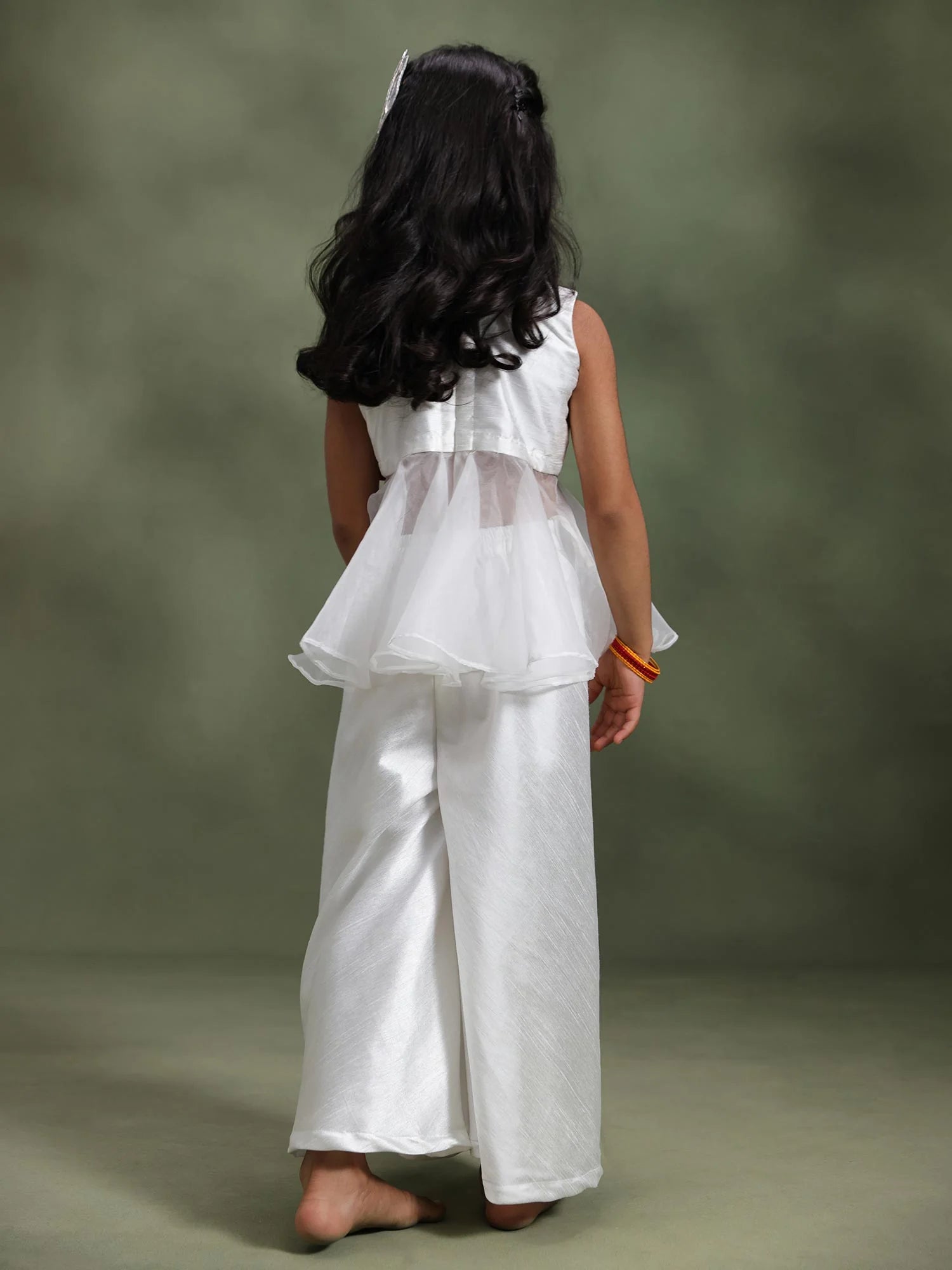 Anaya Ivory Blossom Sharara Set