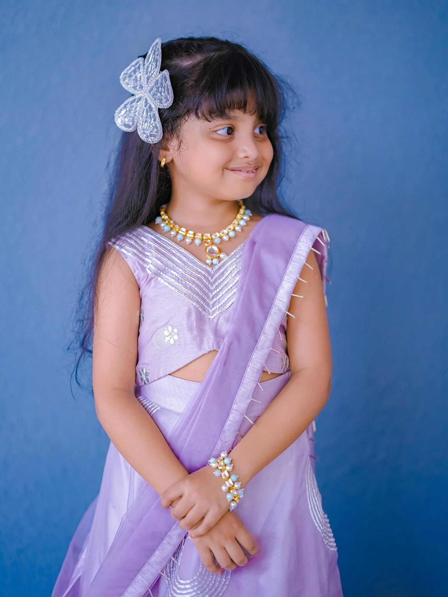 Meera Lavender Gota Lehenga Set