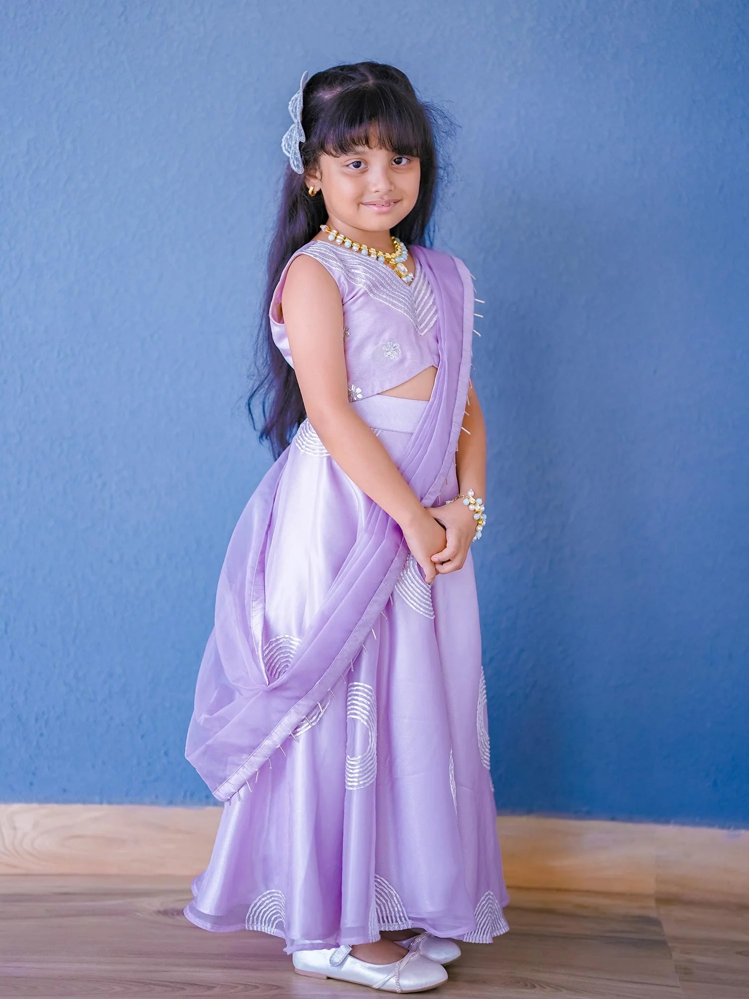 Meera Lavender Gota Lehenga Set