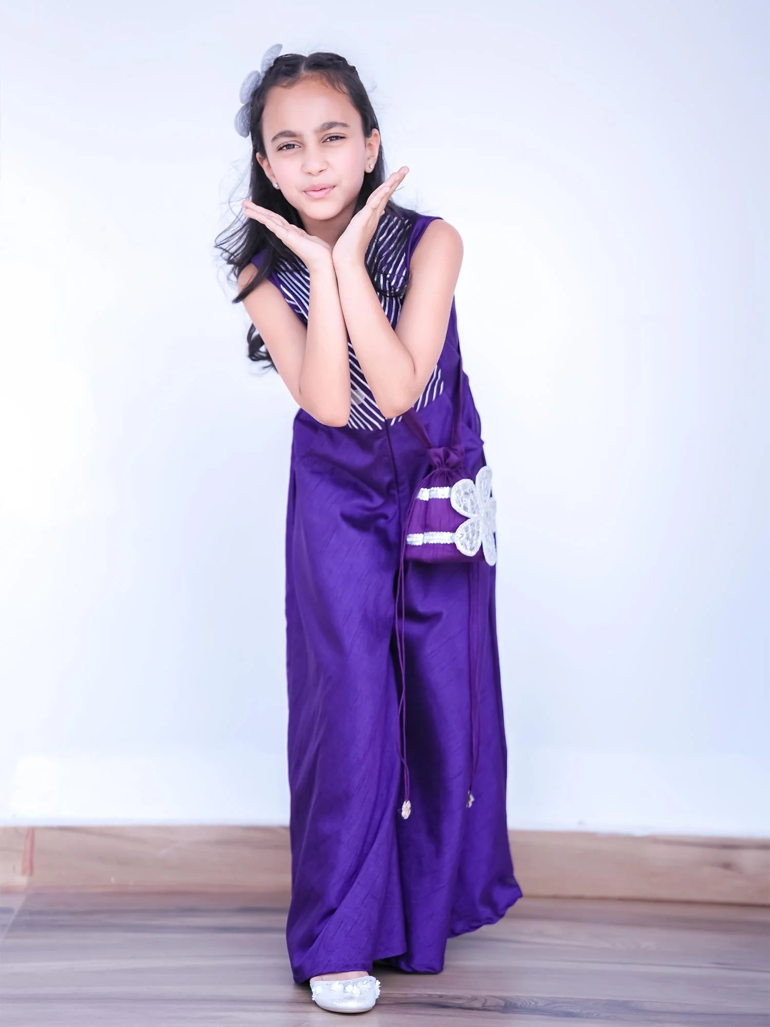 Sitara Purple Festive Jumpsuit