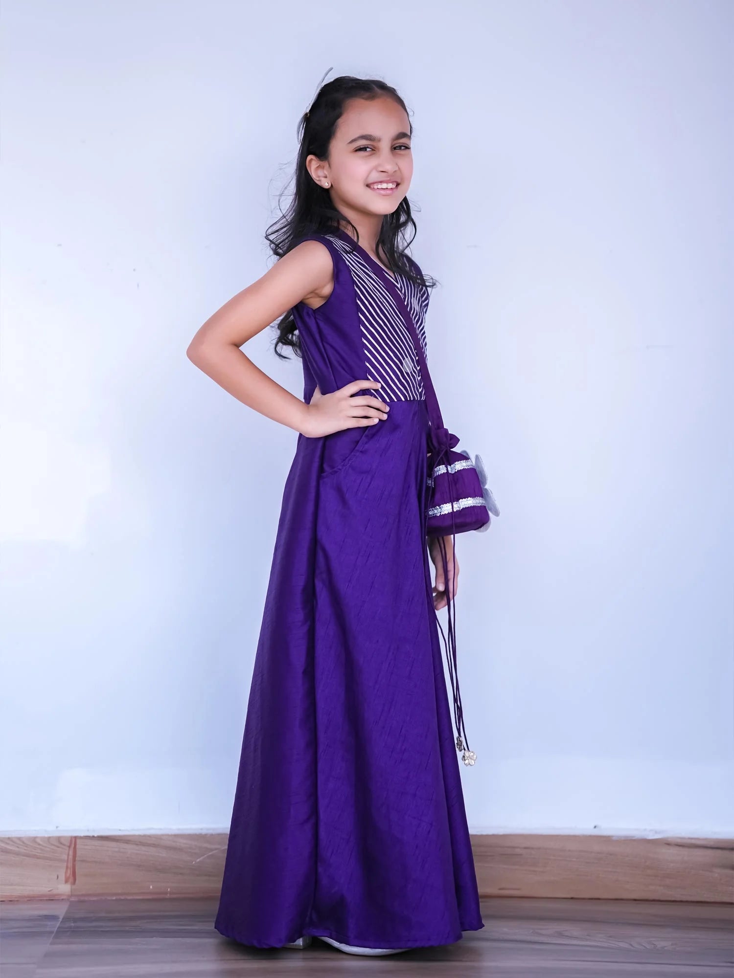 Sitara Purple Festive Jumpsuit