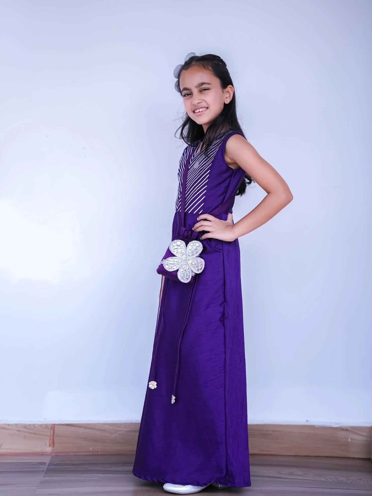 Sitara Purple Festive Jumpsuit