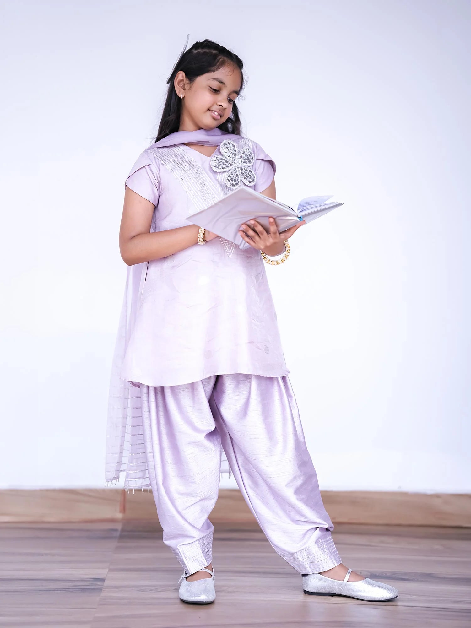Layla Lavender Kurti Salwar Set