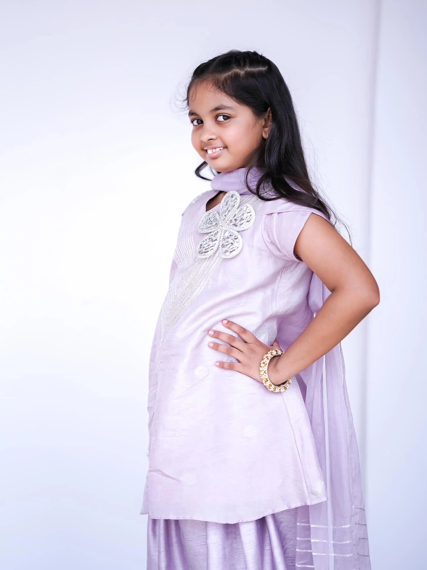 Layla Lavender Kurti Salwar Set